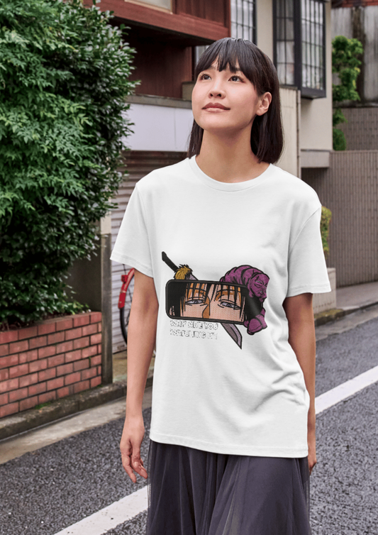 Why Are You Watching Me?" - Cursed Eyes Oversized T-Shirt