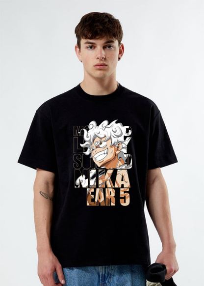 Gear 5 Luffy Oversized T-Shirt – Sun God Nika | Anime Streetwear