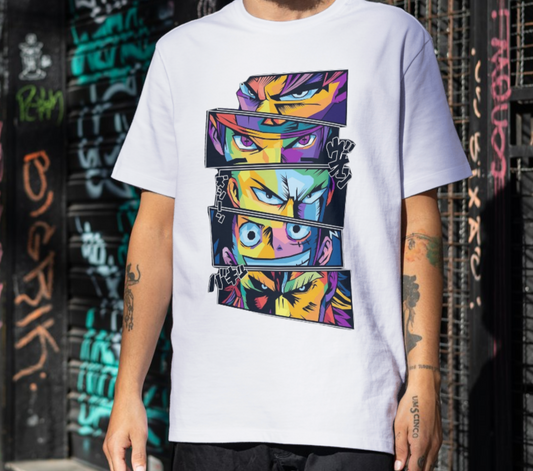 Anime Rogues Eyes – Neon Pop Oversized T-Shirt
