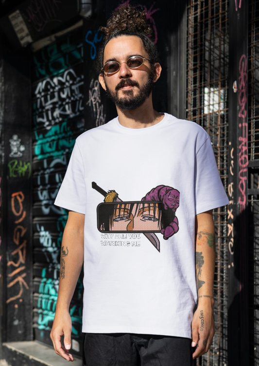 Why Are You Watching Me?" - Cursed Eyes Oversized T-Shirt
